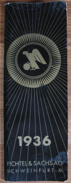 Kalender Fichtel & Sachs AG Schweinfurt, 1936