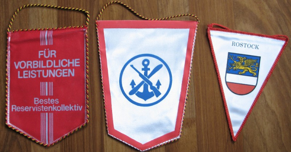 Bestes Reservistenkollektiv, GST Bezirksorganisation Rostock, 3 Wimpel DDR