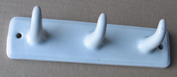 Handtuchhalter, Hakenleiste, Wandhaken Keramik, Bauhaus / Art- Deco, #2