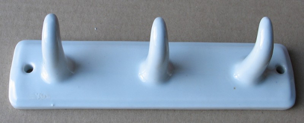 Handtuchhalter, Hakenleiste, Wandhaken Keramik, Bauhaus / Art- Deco, #3