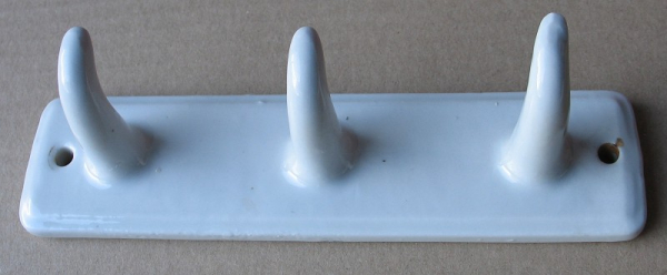 Handtuchhalter, Hakenleiste, Wandhaken Keramik, Bauhaus / Art- Deco, #4