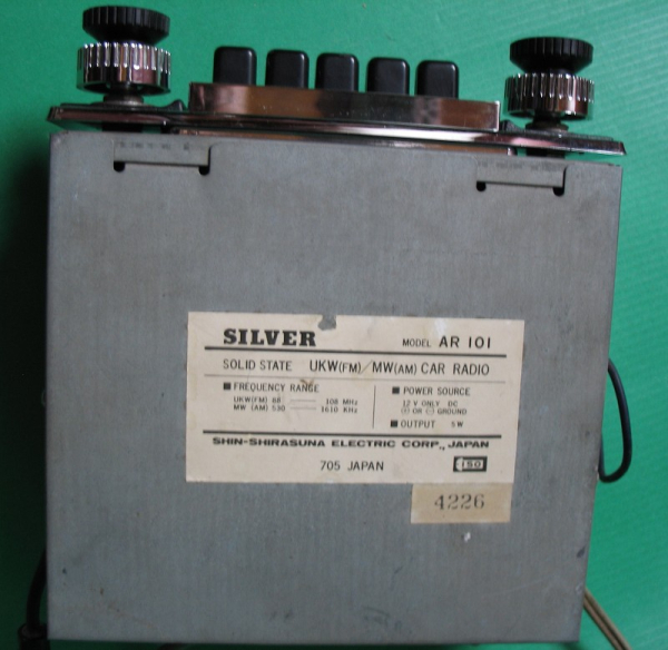 Autoradio Silver AR101, AR 101, Solid State, Made in Japan