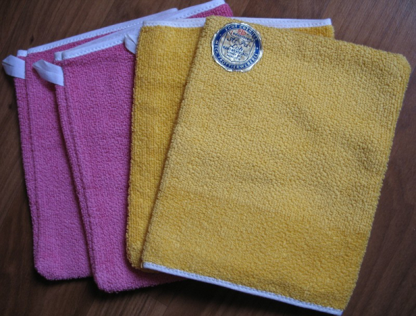 Al-Pa-Loh. 4 Waschlappen Echt Chenille, unbenutzt