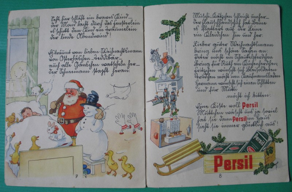 Schwarz von Ruß und Kohle, Persil, Henkel Düsseldorf, Werbeheft um 1930