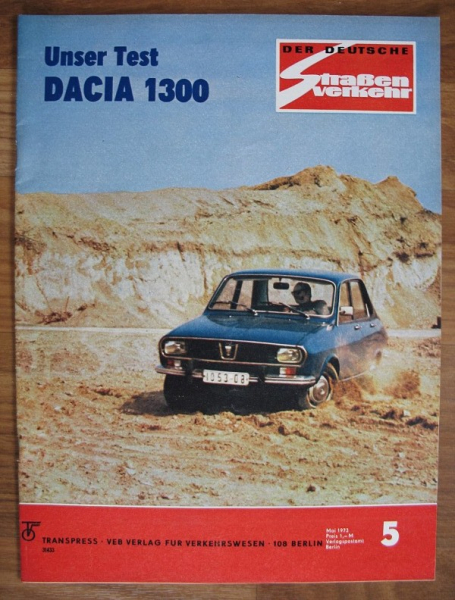5/73, Test Dacia 1300, Jawa Mustang, Trabant 601