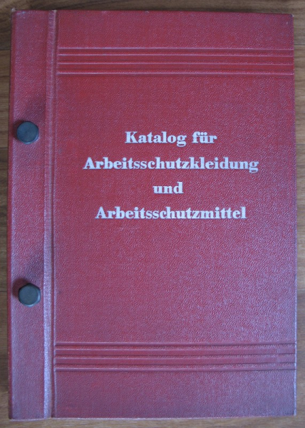 Katalog für Arbeitsschutzkleidung und Arbeitsmaterial, DDR 1959