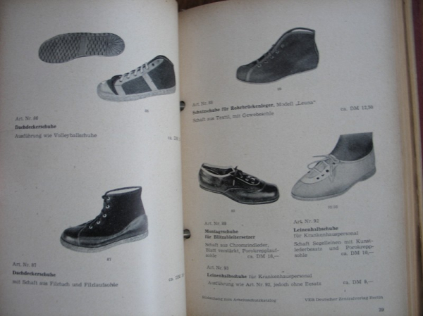 Katalog für Arbeitsschutzkleidung und Arbeitsmaterial, DDR 1959