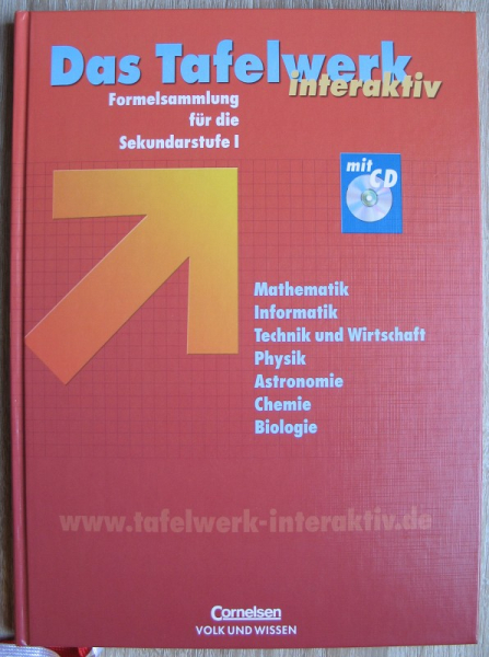 Das Tafelwerk interaktiv, Formelsammlung für die Sekundarstufe I, 2005