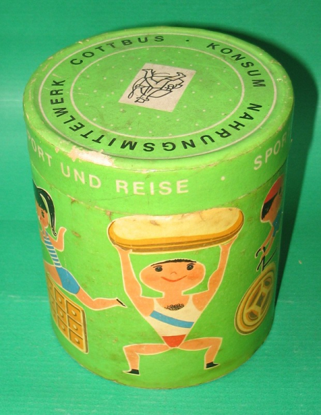 Konsum Nahrungsmittelwerk Cottbus, Kekse, Gebäckdose, DDR 1966