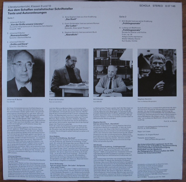 Literaturunterricht Klassen 9 und 10