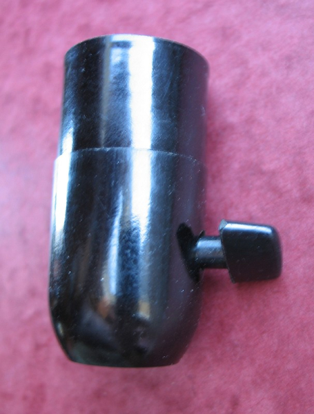 Lampenfassung aus Bakelit,  mit Schalter, E24, für Scherenlampe etc., #28