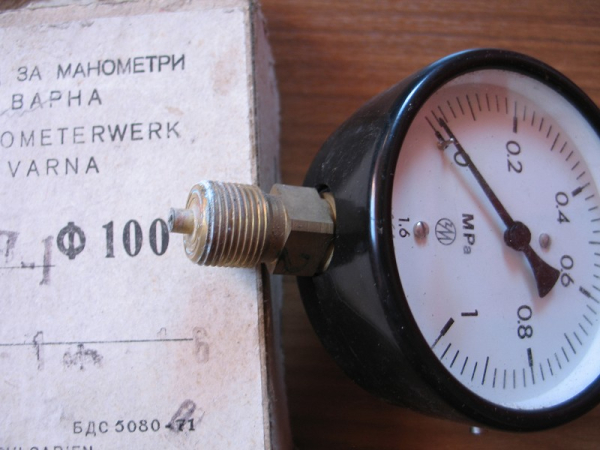 Manometer Bulgarien, 1 MPa, um 1980, unbenutzt