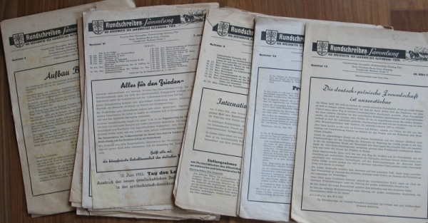 Rundschreiben, Sammlung, Landkreis Altenburg Thüringen, 1951- 1952