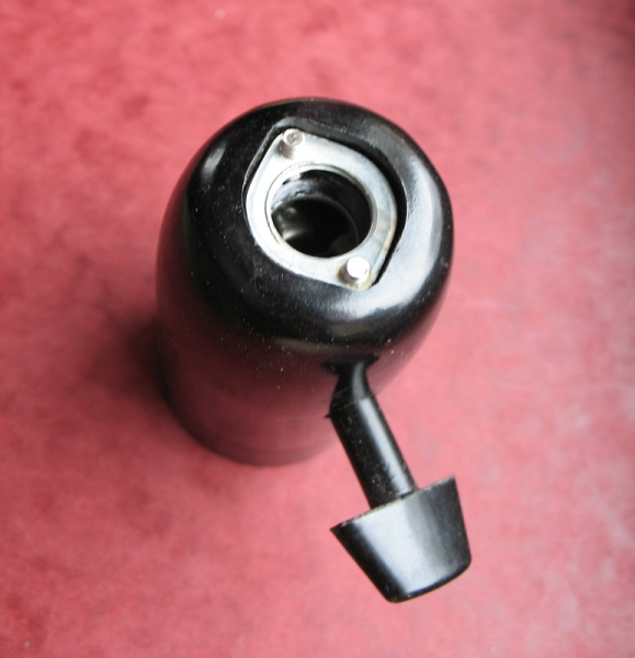 Lampenfassung aus Bakelit,  mit Schalter, E27, für Scherenlampe etc., #27