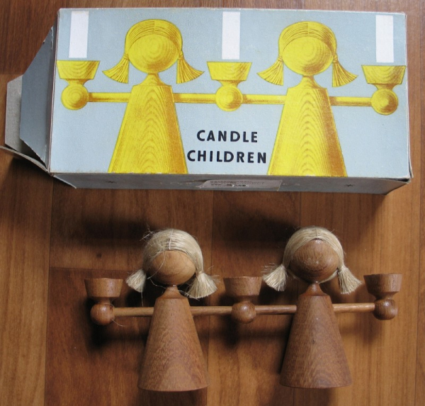 Kerzenleuchter VERO, DDR, Kerzenkinder, Candle Children, 70-er Jahre