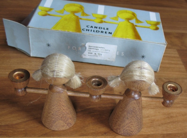 Kerzenleuchter VERO, DDR, Kerzenkinder, Candle Children, 70-er Jahre