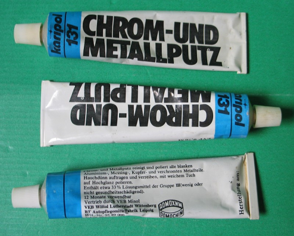 Karipol 131, Chrom- und Metallputz, VEB Wittol Wittenberg, DDR