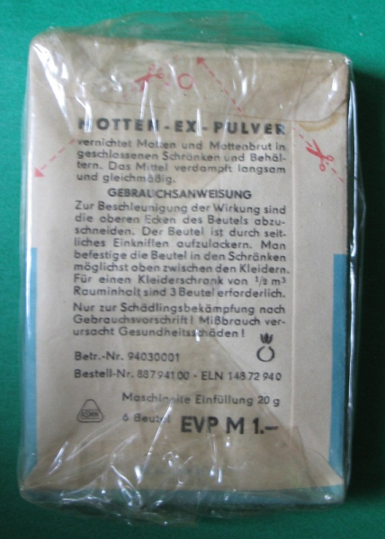 Motten-Ex, Delicia, DDR 70-er Jahre