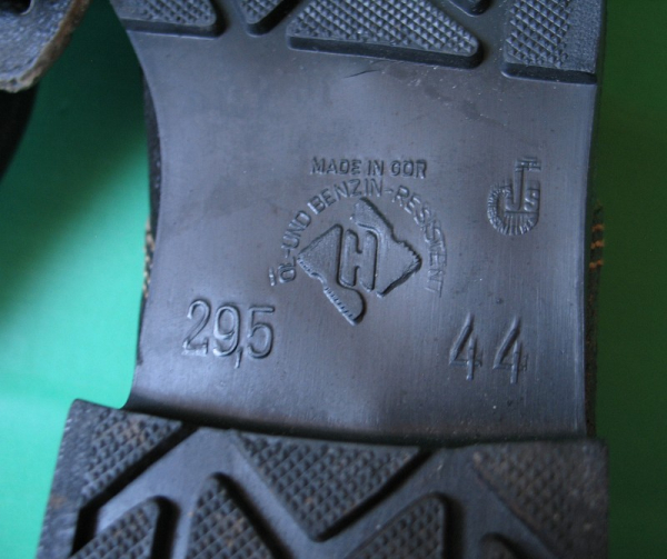 Arbeitsschuhe DDR, Leder, unbenutzt, Größe 44, 29,5