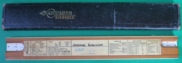 Rechenschieber, Rechenstab, A.W. Faber Castell, 1/87/387, Reiss 3212, Darmstadt, 3 Stück