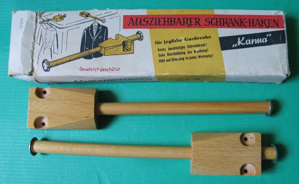 Ausziehbarer Schrank-Haken Karma, DDR