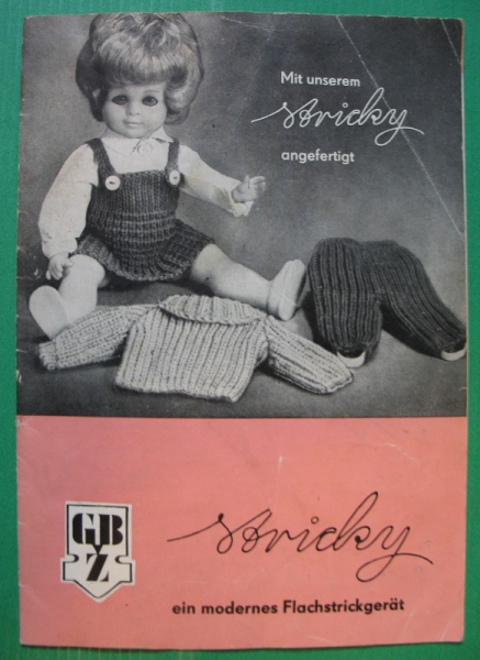 Stricky Flachstrickgerät, Anleitung, DDR 1970