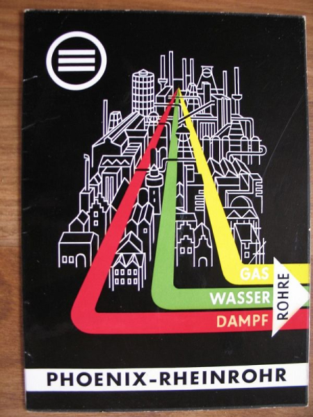Phoenix Rheinrohr AG Düsseldorf, Gewinderohre, Prospektheft um 1960