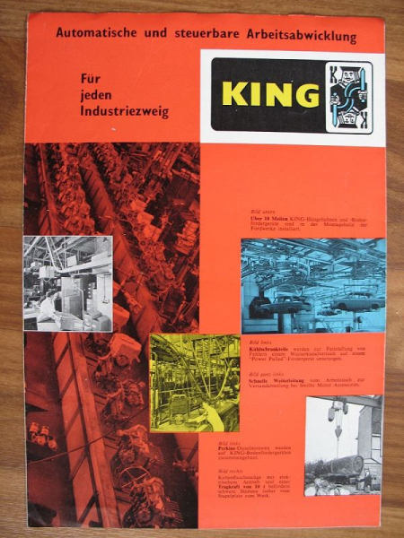 Prospekt GEO. W. KING Stevenage Hertfordshire England, um 1965
