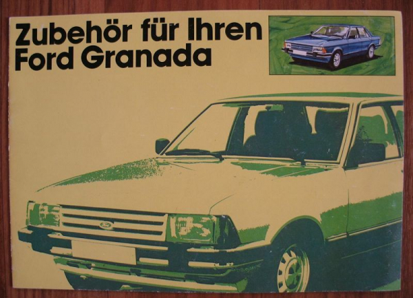 Bedienungsanleitung Ford Granada + Prospekt Zubehör