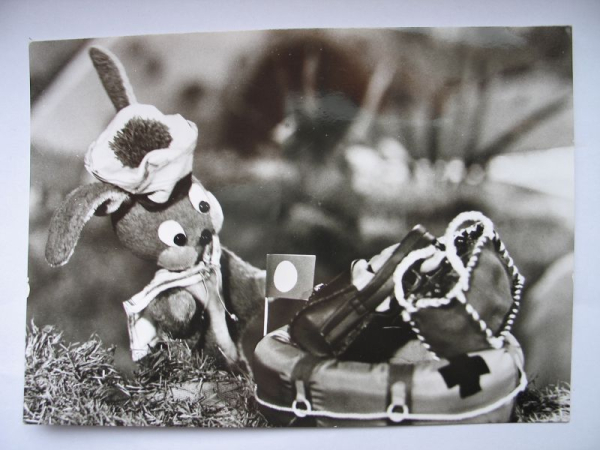 Postkarte mit Hoppel, DDR Kinderfernsehen, DDR 1980, #302