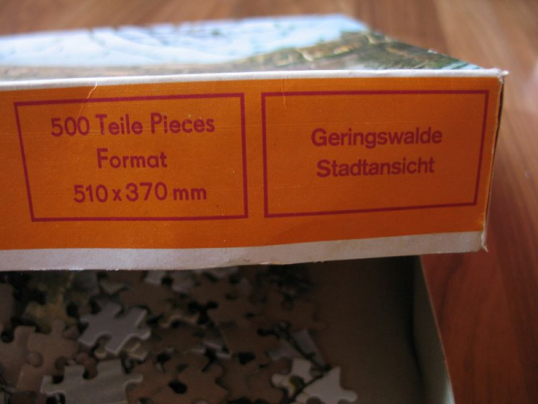 Annaberger Puzzle, Geringswalde, 500 Teile, DDR um 1980