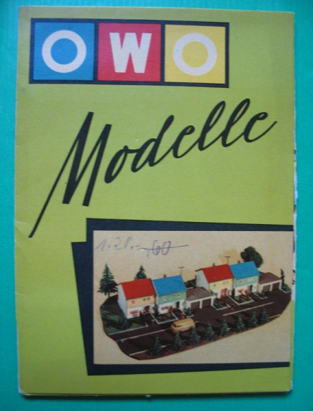 OWO Modellbau, Spielwaren Olbernhau, Prospektmappe DDR 1963