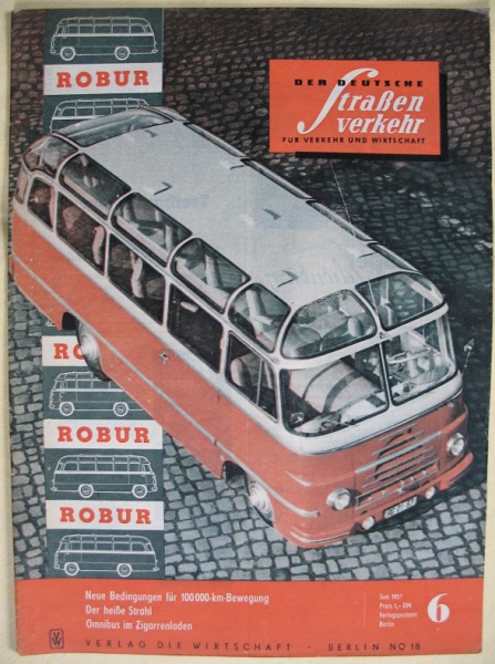 Heft 6/1957, Kraftverkehr Babelsberg, Steyr, Pitty mit Seitenwagen
