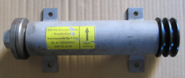 Kreissägewelle Typ K25A, VEB Getriebewerke Brandenburg, DDR, unbenutzt, #7