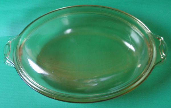 Auflaufform, Backform, Garform, Saale-Glas Feuerfest, DDR, #3