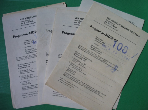 MDW Programm, VEB Möbelkombinat Deutsche Werkstätten Hellerau, DDR 70-er Jahre