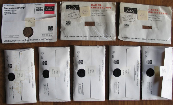 14 x ESDA, Damenkniestrumpf, Strümpfe DDR, unbenutzt