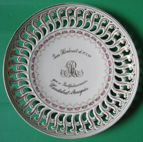 Radfahrerverein Wanderlust Arnsgrün, Fraureuth Porzellan, Petschauer Greiz