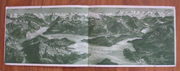 RIGI- Bahn Vitznau, Lucerne, Luzern, Schweiz, Prospekt