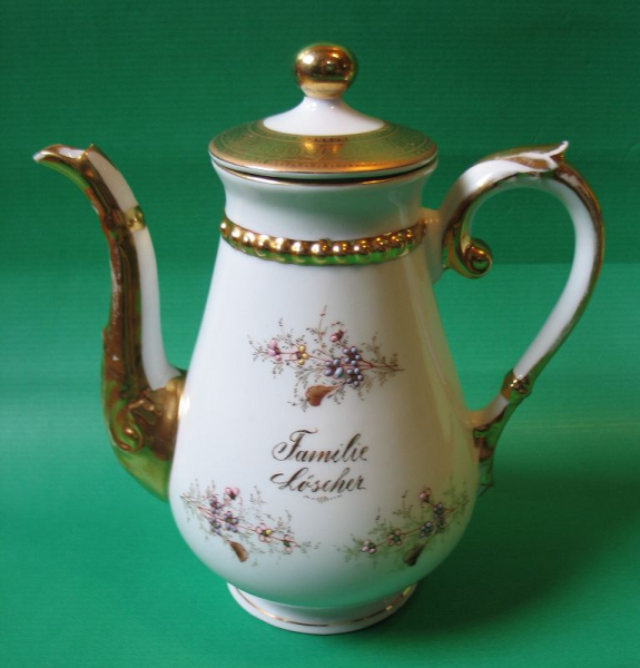 Familie Löscher, Kaffeekanne um 1900