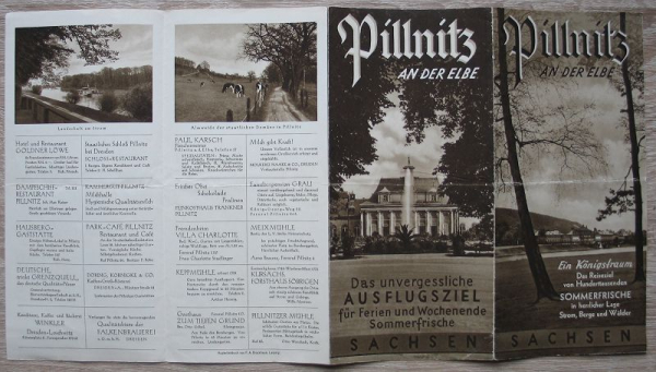 Pillnitz an der Elbe, Prospekt 30-er Jahre
