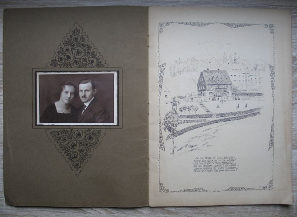 Festschrift zur Vermählungsfeier des Herrn Max Wieland mit Frl. Hannel Langer 1924 in Burkhardtsdorf