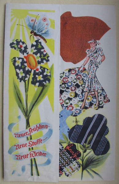 Modehaus Otto Pfeifer Werdau, Prospekt Stoffe