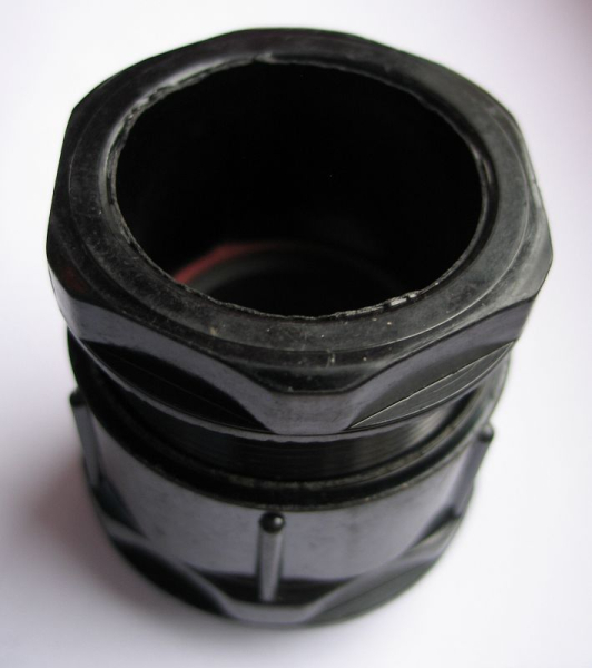 Stopfbuchsverschraubung PG 36, PG36, Bakelit, schwarz, unbenutzt, #16