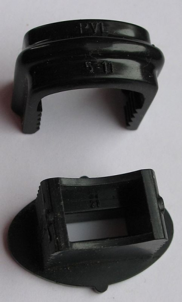 25 Rastenschellen, Kabelschellen, PVL 5-11, schwarz