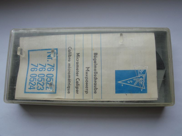 Bügelmeßschraube, Mikrometer, VEB Feinmesszeugfabrik Suhl, 25 - 50 mm, DDR