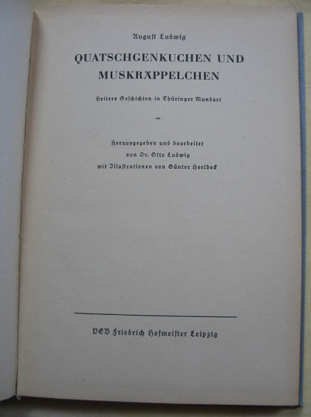 Heitere Geschichten in Thüringer Mundart