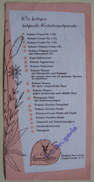 HO Drogerie, Medizinal- Drogerie Hans Kometz Greiz