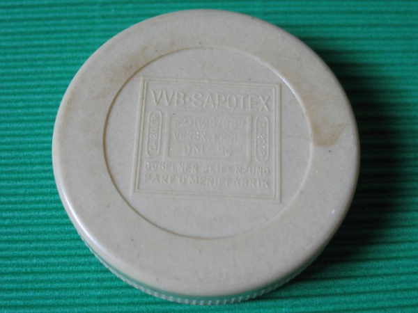 Decenta Hautcreme, Dose um 1960, VVB Sapotex Döbelner Seifenfabrik Döbeln