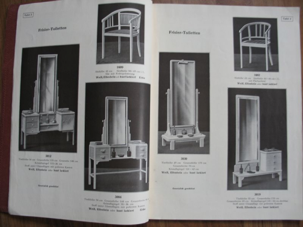 Carl Emil Weise, Kleinmöbelfabrik Finsterwalde, Katalog 1931